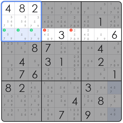 sudoku pointing pair